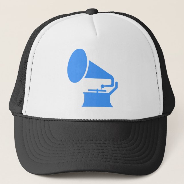 Gorra De Camionero Fonógrafo - Azul bebé (Anverso)