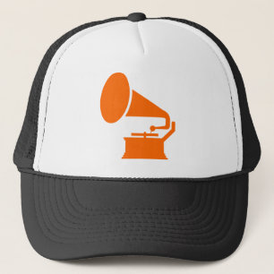 Gorra De Camionero Fonógrafo - Naranja