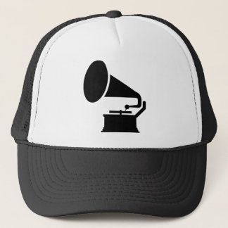 Gorra De Camionero Fonógrafo - Negro