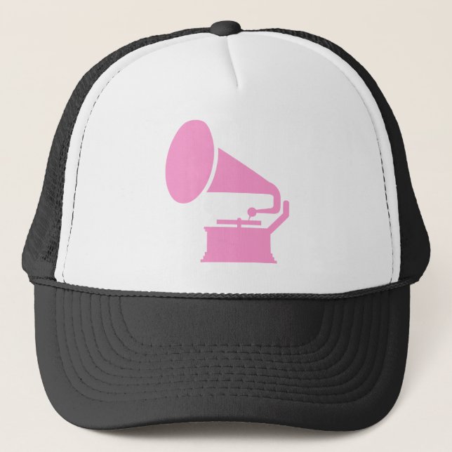 Gorra De Camionero Fonógrafo - Rosa (Anverso)