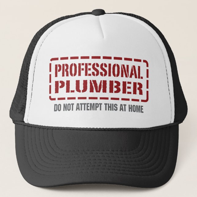 Gorra De Camionero Fontanero profesional (Anverso)