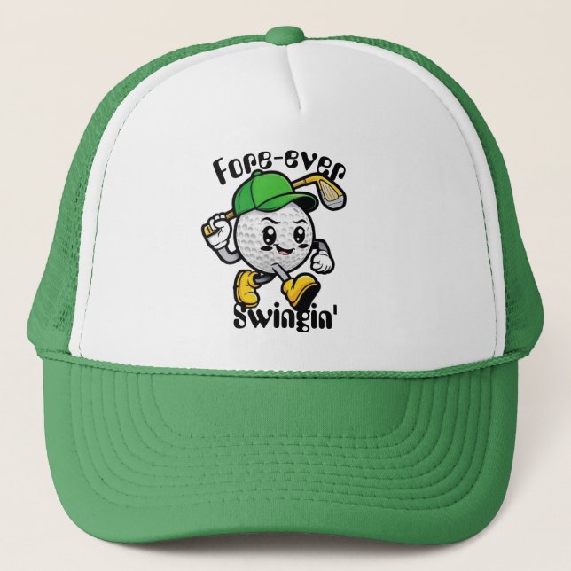Gorra De Camionero Fore Ever Swingin Golf Hat - Funny Golf Gifts (Anverso)