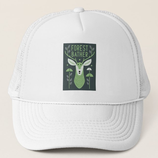 Gorra De Camionero Forest Bather Deer (Anverso)