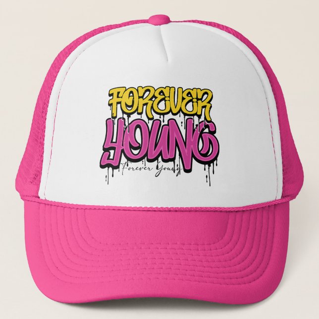 Gorra De Camionero Forever Young Graffiti T-Shirt (Anverso)