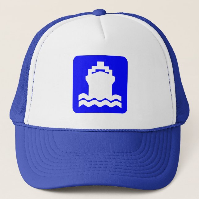 Gorra De Camionero Forma de envío - Azul (Anverso)