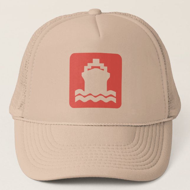 Gorra De Camionero Forma de envío - Rosa tropical (Anverso)