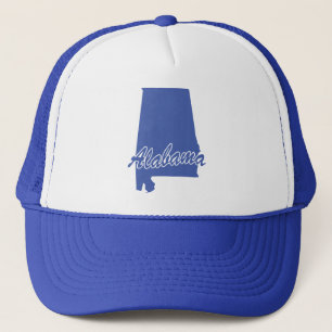 Gorra De Camionero Forma Estado de Alabama
