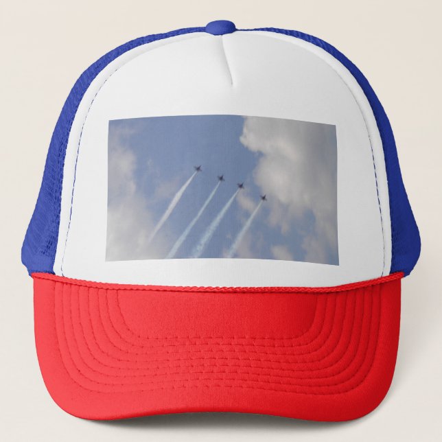 Gorra De Camionero Formación de aviones militares de reacción (Anverso)