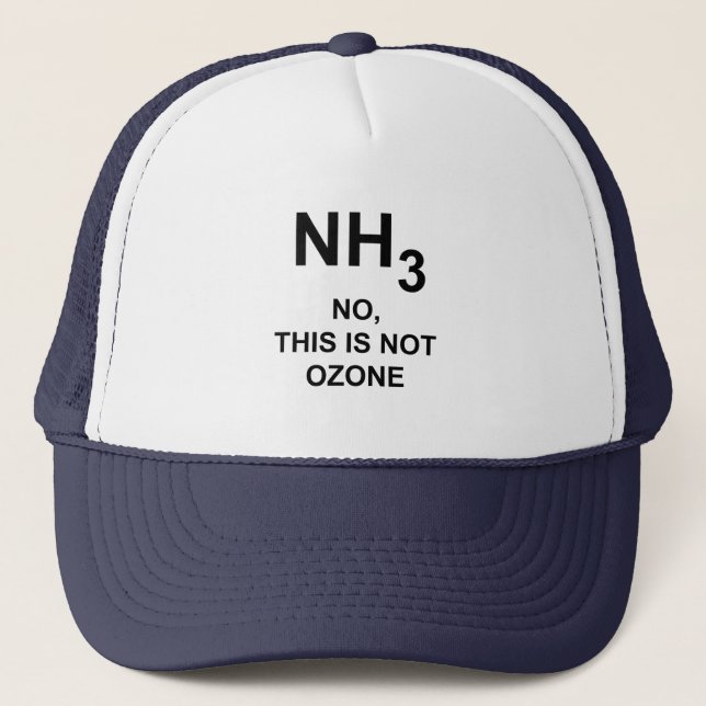 Gorra De Camionero Fórmula de amoníaco NH3 (Anverso)