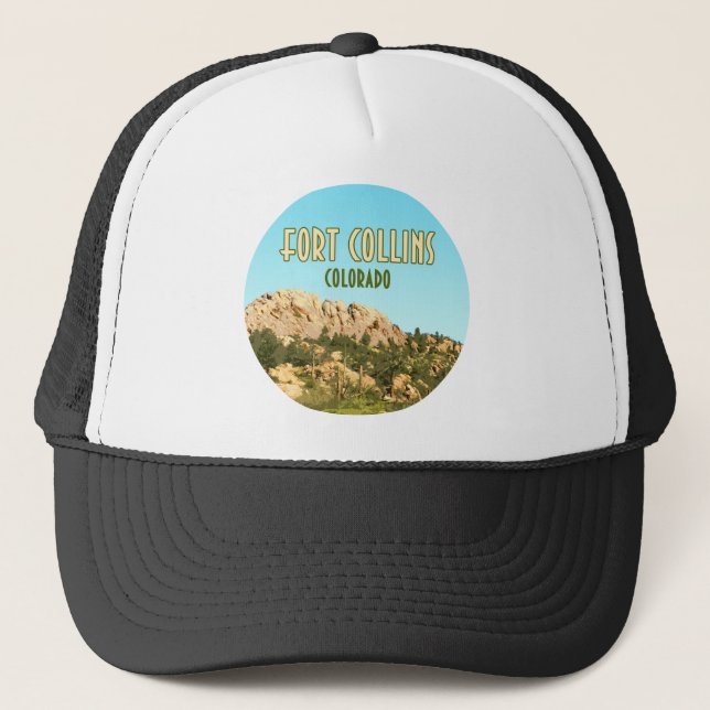 Gorra De Camionero Fort Collins Colorado Horsetooth Rock (Anverso)