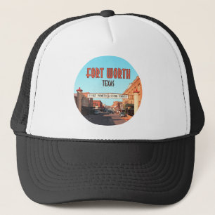 Gorra De Camionero Fort Worth Texas Stock Yards Vintage