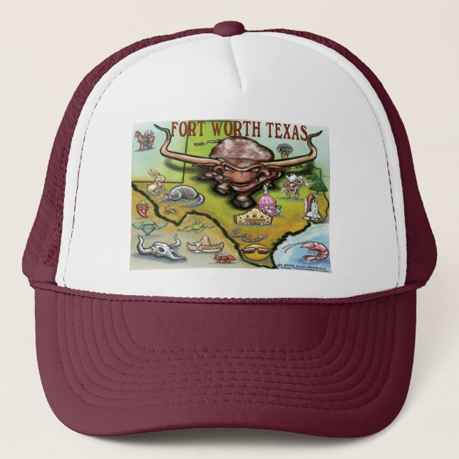 Gorra De Camionero Fort Worth TX (Anverso)