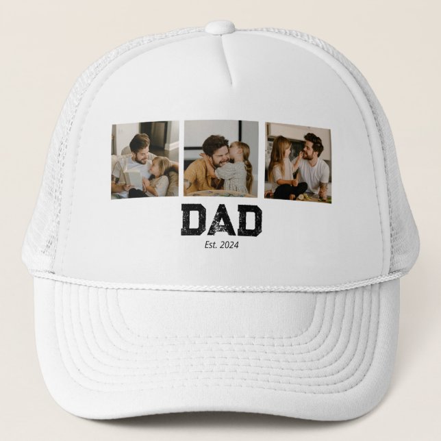Gorra De Camionero Foto 3 Establecí Diversión Moderna Papá (Anverso)