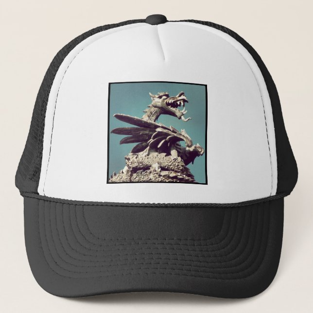 Gorra De Camionero Foto cuadrada - Dragón (Anverso)