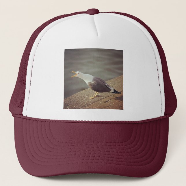 Gorra De Camionero Foto cuadrada - Gaviota de despertar (Anverso)