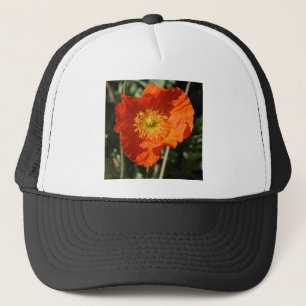 Gorra De Camionero Foto cuadrada - Naranja amapola
