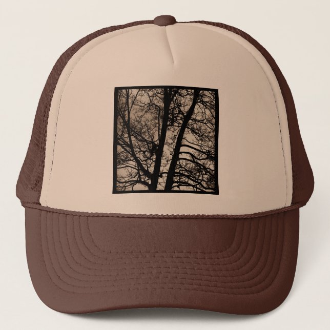 Gorra De Camionero Foto cuadrada - Ramas de árbol (Anverso)