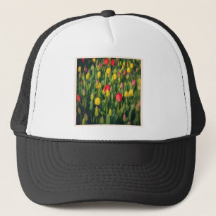Gorra De Camionero Foto cuadrada - Tulipanes coloridos