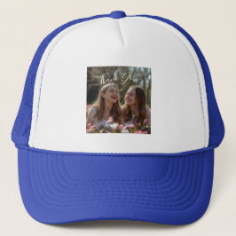 Gorra De Camionero Foto de agradecimiento de graduación limpia y mini