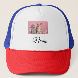 Gorra De Camionero Foto de animal colorido simple agregar nombre pers