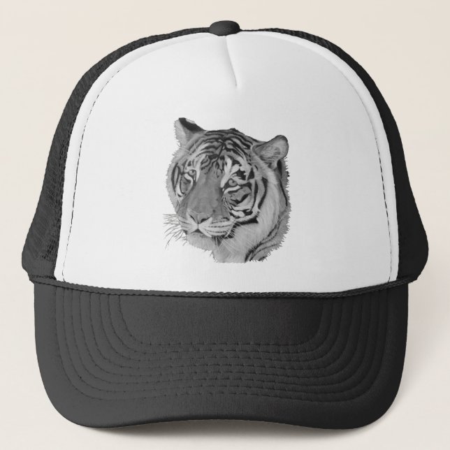 Gorra De Camionero foto de animales salvajes de grandes gatos negros  (Anverso)