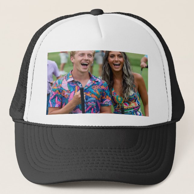 Gorra De Camionero Foto de Golf Personalizar (Anverso)
