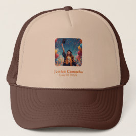 Gorra De Camionero Foto de Graduación Moderna