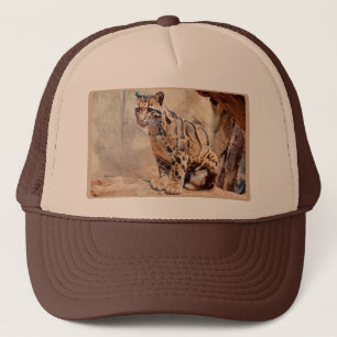 Gorra De Camionero foto de leopardo nebuloso naturaleza vida silvestr