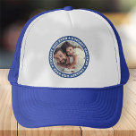Gorra De Camionero Foto de Personalizado moderno del padre más frío d<br><div class="desc">Este diseño sencillo y moderno se compone de una tipografía de suero y añade una foto personalizado.</div>