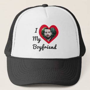 Gorra De Camionero Foto de personalizado que amo a mi novio Bae perso