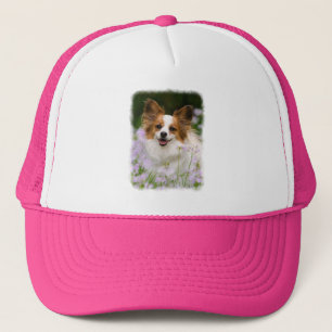Gorra De Camionero Foto de retrato romántico de perro de papillón -