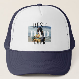 Gorra De Camionero Foto del Día del Mejor Papá Nunca Padre Simple