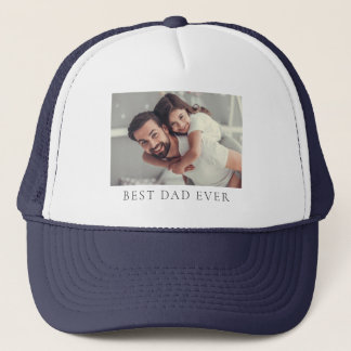 Gorra De Camionero Foto del personalizado Mejor Camiseta del Papá Nun