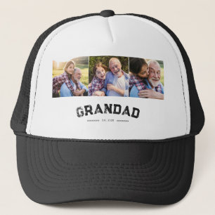 Gorra De Camionero Foto Negra Negrita Establecida Abuelo 3