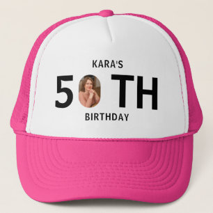 Gorra De Camionero Foto personalizada 20º 30º 40º 50º 60º 70 cumpleañ