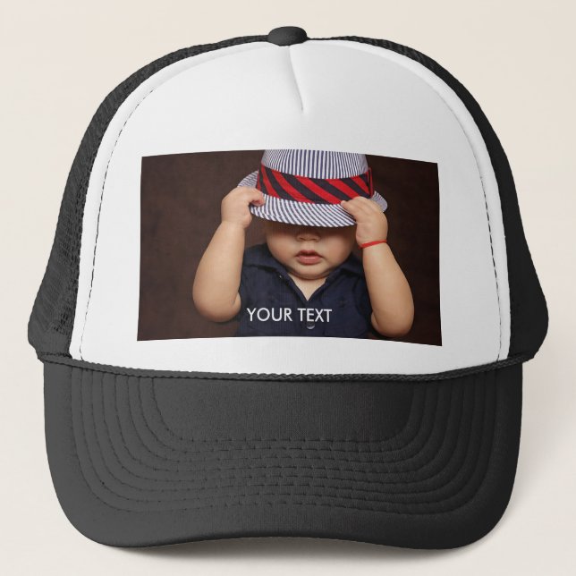 Gorra De Camionero Foto personalizado (Anverso)