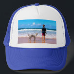 Gorra De Camionero Foto personalizado Haz tu propio diseño - Amo a mi<br><div class="desc">Foto personalizado Hacer su propio diseño - Amo a mi Mascota - Familia personalizada / Amigos / Mascotas o regalo personal - Añadir su foto / texto / nombre - Redimensionar y mover o eliminar y agregar elementos / texto con herramienta de personalización ! Puede transferir este diseño a más...</div>
