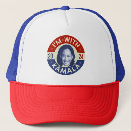 Gorra De Camionero Foto retro del presidente demócrata Kamala Harris