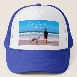 Gorra De Camionero Foto y texto personalizado - Su propio diseño - M