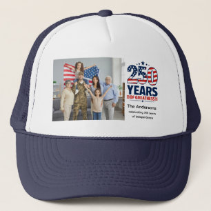 Gorra De Camionero Foto y texto personalizados 250 años de grandeza d