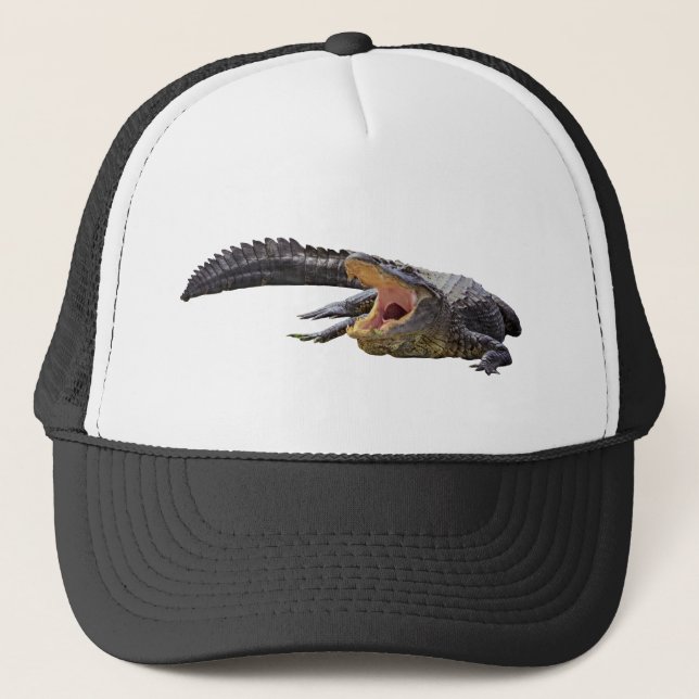 Gorra De Camionero Fotografía de cocodrilo de Florida (Anverso)