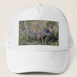 Gorra De Camionero Fotografía de la naturaleza de un adorable caimán