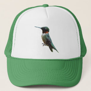 Gorra De Camionero Fotografía de pájaro húmedo con trompetas de rubí