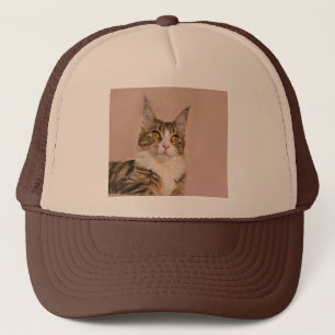 Gorra De Camionero Fotografía del gatito Maine Coon Tabby
