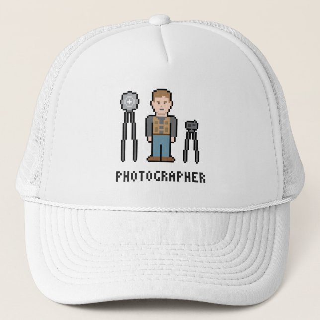 Gorra De Camionero Fotógrafo del pixel (Anverso)