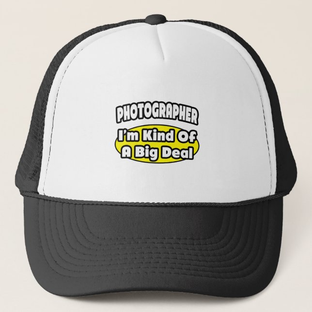 Gorra De Camionero Fotógrafo = Una especie de gran cosa (Anverso)