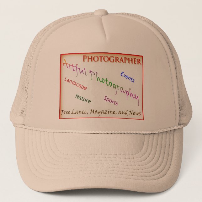 Gorra De Camionero Fotógrafos con el fondo transparente (Anverso)