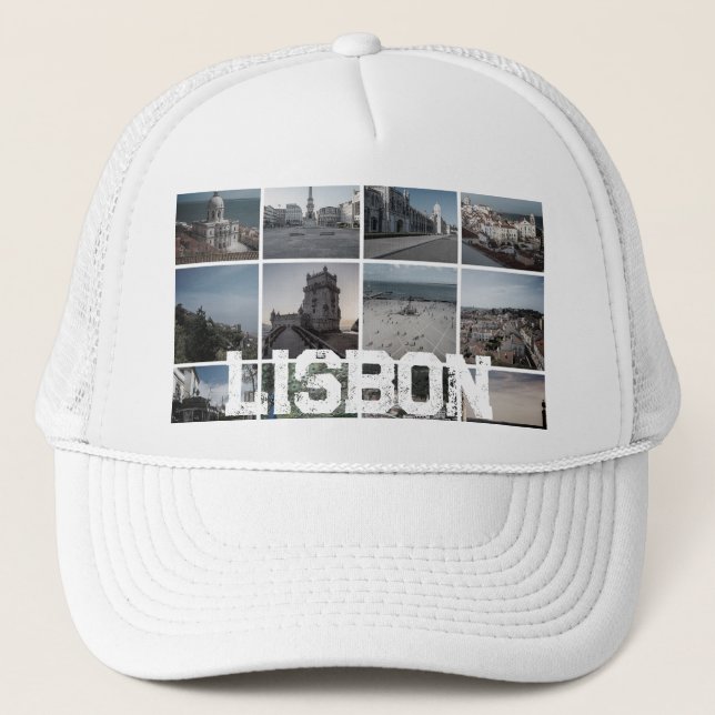 Gorra De Camionero Fotos de Lisboa mosaico, Portugal (Anverso)