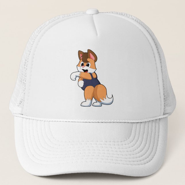 Gorra De Camionero Fox al nadar con traje de baño (Anverso)