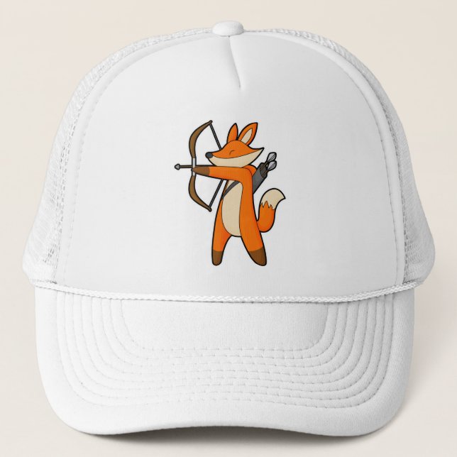 Gorra De Camionero Fox como Archer con Arrow y Bow (Anverso)